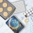 thumbnail image 5 of Yayeee Pot Holders Kitchen Heat Resistant with Pocket 7"x9.8" Cotton Oven Cooking Hot Pads, Crystal Moon, 5 of 7