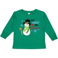 thumbnail image 3 of Inktastic Just Chillin' This Christmas Fun Snowman in Top Hat Boys or Girls Long Sleeve Toddler T-Shirt, 3 of 5
