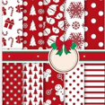 thumbnail image 1 of DIY Sewing Projects, A5 Size Pattern Paper, Christmas Elements on Coated Paper, Perfect for Crafting, Double-Sided Printing, Compatible with Scissors, 1 of 5
