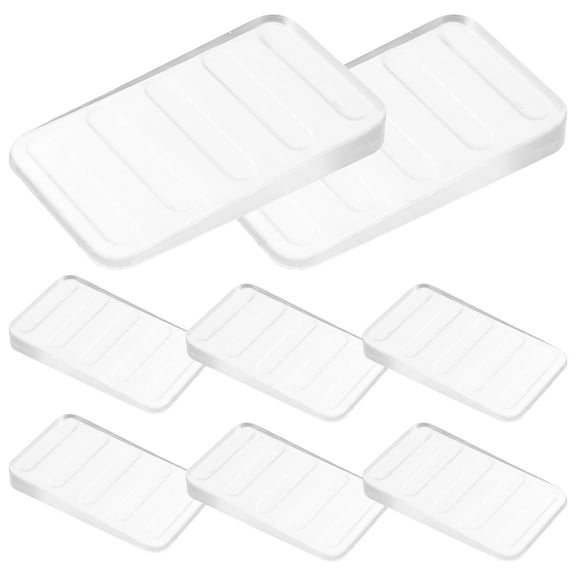 PTOOTP 8Pcs Transparent PVC Shims for Furniture and Toilet Stabilizing, Leveling and Support