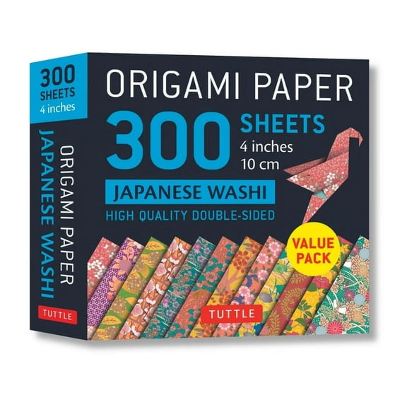 Origami Paper 300 Sheets Japanese Washi Patterns 4 (10 CM): Tuttle Origami Paper: Double-Sided Origami Sheets Printed with 12 Different Designs (Other)