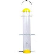 Woodlink NA31587 16 in. Plastic Tube Bird Feeder, Yellow