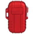 thumbnail image 1 of Portable Gas Lighter Waterproof Windproof Lighter Igniter for Smoker Cigarettes Cigar (Red), 1 of 8