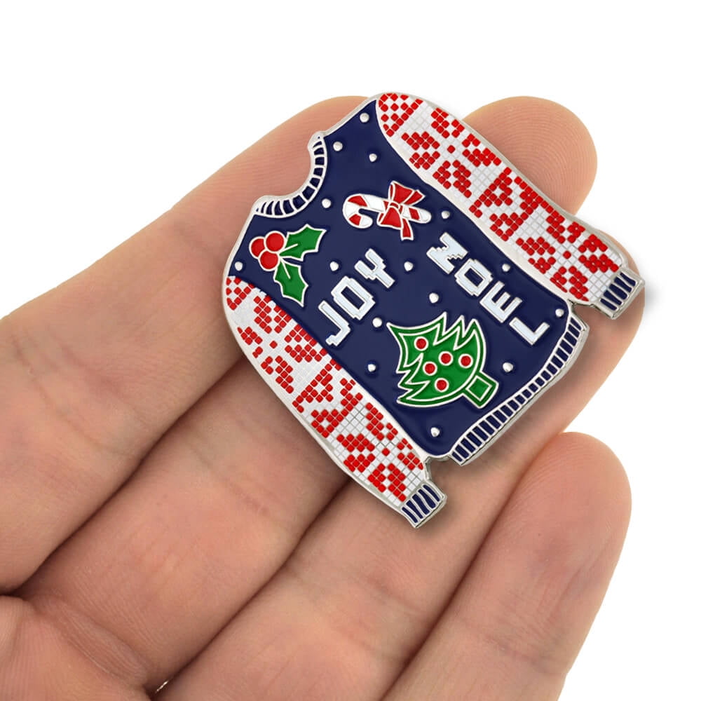 PinMart Ugly Christmas Sweater Trendy X-Mas Enamel Brooch Pin