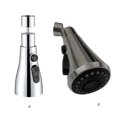 thumbnail image 2 of Inteprter Grifo de rotación de 360 ​​grados, accesorio de aireador, cabezal de ducha, boquillas difusoras de agua, accesorios de ahorro de Accesorios de baño Plata, 2 of 6