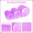 thumbnail image 2 of 28 Pcs Hair Rollers, Self Grip Hair Curlers Set for Long Hair with Colored Clips, No heat Salon Hairdressing Curlers Rollers for Women, 2 of 7