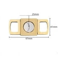 thumbnail image 6 of Gold Cigar Cutter Portable Metal Sharp Guillotine Cigar Outdoor Travel Stainless Steel Cigar Scissors for COHIBA Cuban Puro (Gun gray), 6 of 7