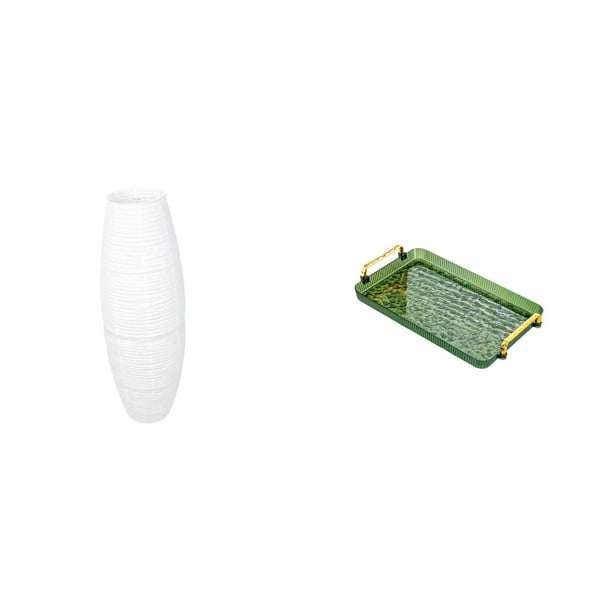 Cubierta de lámpara de pie,Lámpara de pie decorativa con pantalla de papel de arroz,Lámpara de pie clásica con pantalla y accesorios de iluminación,Bandeja para servir,Bandeja rectangular