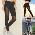 thumbnail image 2 of Huanledash Women Leggings Mesh See Through Summer Slim Stretchy Workout Pants for Sports, 2 of 8