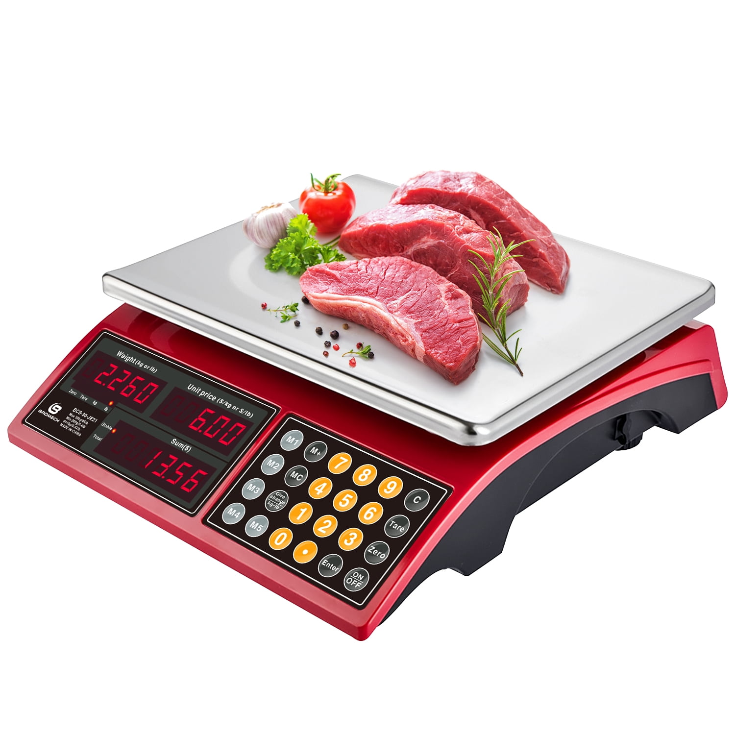 Kitchen Scale Digital 304 Food Grade Stainless Steel Bright Screen US Stocks