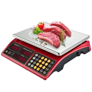 Sutekus 55lbs Digital Weight Scale Precise Kitchen Scale Multifunctional  Counting Cooking Meat Scale, White 