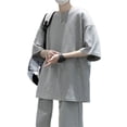 thumbnail image 1 of Conjunto De 2 Piezas De Camiseta Y Pantalones Cortos De Verano Para Hombre Nikou, 1 of 9
