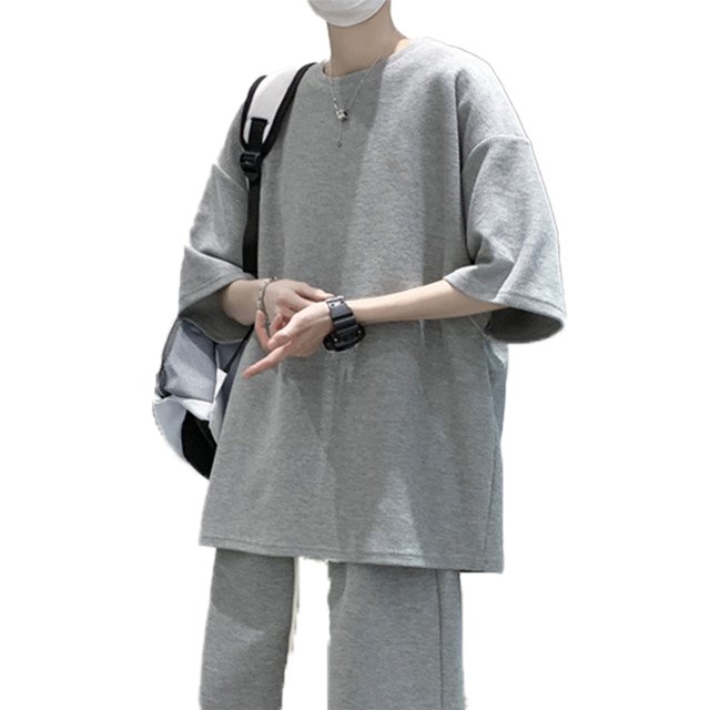Conjunto De 2 Piezas De Camiseta Y Pantalones Cortos De Verano Para Hombre Nikou