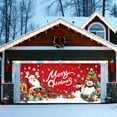 thumbnail image 5 of Hometravel Christmas Garage Door Decor, Merry Christmas Printed Hanging Cloth, Festive Outdoor Garage Banner for Seasonal Display and Holiday Atmosphere, 5 of 6