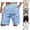 Light Blue, variant on PUMISAS Casual Sports Shorts For Men Exercise Running Sweatpants Solid Color Loose Athleisure Shorts Elastic Drawstring Pants With Multi Pockets