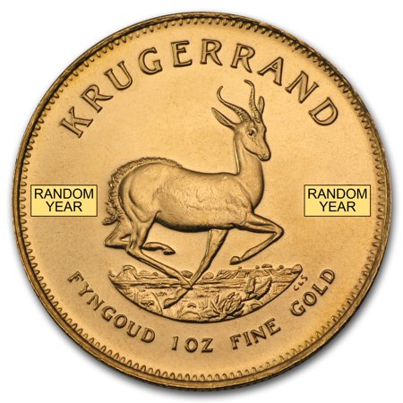 Krugerrand Gold Coins - 1 oz Gold South African Krugerrand Coin Random Year