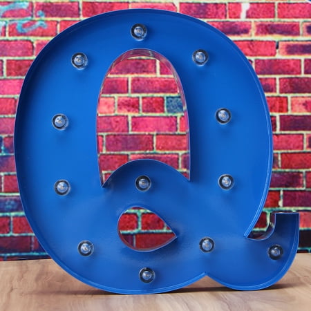 12 Marquee Letter Lights Metal Led Vintage Circus Style N Z
