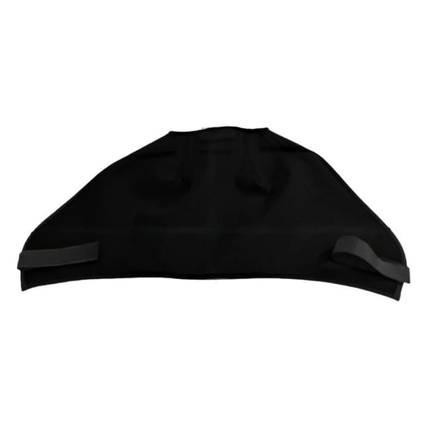 Protector solar sin orejeras contra moscas de caballo, malla, forro suave para los ojos, cubrebocas facial. Negro