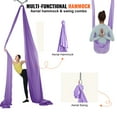 thumbnail image 4 of KFFKFF Yoga Swing Aerial Hammock - 4.4 Yard Nylon Hanging Sling for Inversions - Purple, 4 of 7