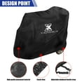 thumbnail image 3 of Unique Bargains 72"x30"x62" Motorbike Mobility Scooter Cover Rain Protection 210D Oxford Black, 3 of 6