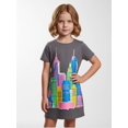 thumbnail image 5 of Girls Fashion Casual Dress Comfort-Fit Short Sleeve Everyday Dress Comfortable Everyday Wear for Young Girls Age 5-13 Activewear, 5 of 6