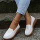 thumbnail image 4 of Women's Summer Round Toe Flat Shoes Simple Casual Low Top Shoes for Driving and Walking, 4 of 5