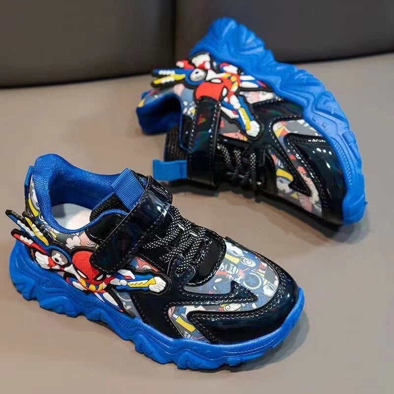 Printemps automne enfants chaussures decontractees garcon Sneaker dessin anime super heros fille course Anti glissant Sport Tenis Infantil chaussures EUR26 37 Walmart