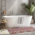 thumbnail image 2 of Pink Boho Tribal Diamonds and Triangles Pattern Kitchen Rug Mat,Kitchen Runner Rugs Non Skid Washable,Decorative Kitchen Floor Mats for Kitchen,Sink,Laundry,17"x47.2", 2 of 7