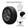 thumbnail image 4 of Kdxio Autumn Maple Leaves for Tire Cover Wheel Protectors Tyre Covers Weatherproof Wheel Covers Universal Fit for Trailer Rv SUV Truck Camper Travel Trailers 15 inch, 4 of 8