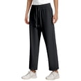 thumbnail image 6 of JIAYUE Women's Pants Ankle-Length Solid Color Loose Cool Sports Trousers Loose Wide Leg (Straight Style) Casual Female Sweatpants, 6 of 6