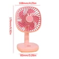 thumbnail image 3 of Fiudx Liquidación de ahorros de otoño Ventilador de luz de noche de verano Ventilador pequeño Ventilador eléctrico de escritorio USB Ventilador de escritorio de oficina Energía eólica Carga silencios, 3 of 6