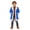 Blue, variant on Toddler Kids Boys Lined Overcoat Long Sleeve Open Front Warm Cozy Windproof Elegant Outerwear 4-5 Years