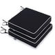 thumbnail image 1 of Cojines para sillas de exterior MIULEE, impermeables, 60 x 60 x 10 cm, color negro, 1 of 8