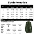 thumbnail image 2 of Women's Casual Stylish Hiking Jacket - Detachable Hood Windproof Waterproof Warm Cotton Coat, Black, L, 2 of 5