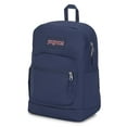 thumbnail image 3 of JanSport Cross Town Plus Backpack - Large Main Compartment, Side Water Bottle Pocket, 15-Inch Padded Laptop Sleeve - Navy, 3 of 4