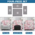 thumbnail image 6 of HELLHERO Fitted 4 Pcs Recliner Cover for Kids, Polyester Spandex Blend Side Pocket Design Recliner Chair Covers for Living Room, Pink Geometry, 6 of 8