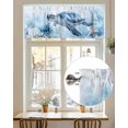 thumbnail image 7 of Blue Coastal Valances for Windows Sea Turtle Starfish Coral Ocean Summer Valance Rod Pocket Light Filtering Short Window Treatments Curtains for Kitchen Bathroom Living Room Bedroom, 42 x 12 Inch, 7 of 7