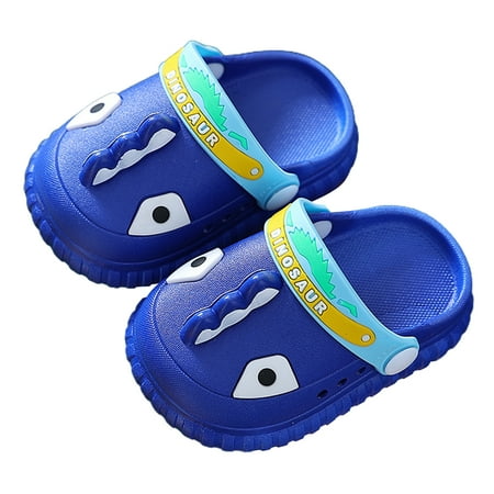 

JANGSLNG 1 Pair Kids Clog Impact Resistant Breathable Anti-slip Cartoon Animal Summer Kids Band Clog for Kids