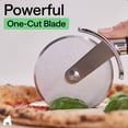 thumbnail image 5 of GORILLA GRIP Pizza Cutter Wheel, 9 Inch Pizza Pie Slicer, Rust Resistant Stainless Steel Blade Black, 5 of 10