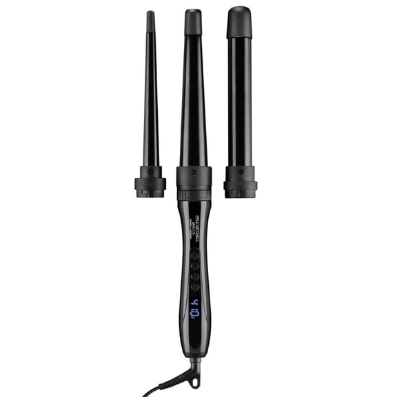Paul Mitchell Express Ion Unclipped 0.75" to 1.25" Ceramic Conical 3-in-1 Hair Curling Iron, Ionic, Black