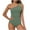 Green, variant on Women 1 Pc Beach Swimsuit Womens Bathing Suits Bikini Surf Suit Orange Size 2XL