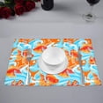 thumbnail image 2 of MKHERT Goldfish Artwork Placemats Table Mats for Dining Room Kitchen Table Decoration 12x18 inch,Set of 4, 2 of 4