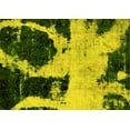 thumbnail image 1 of Ahgly Company Indoor Rectangle Abstract Yellow Modern Area Rugs, 2' x 5', 1 of 4