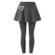 thumbnail image 3 of Gibobby Leggings gluteos deportivo Mallas culottes felpa para mujer, ropa interior informal navideña, botas, pantalones térmicos falsos dos piezas（Gris， XXL), 3 of 5