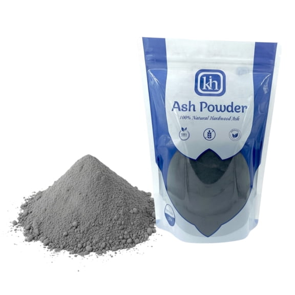 Hard Wood Ash Powder for Garden & Traditional Use | 100% Pure Hardwood Ash | Organic Soil Enhancer, pH Balancer & Fertilizer Substitute | Fine Sifted Natural Ash Powder (2lb)
