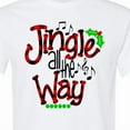 thumbnail image 4 of Inktastic Christmas Jingle All the Way with Music Notes and Holly T-Shirt, 4 of 5