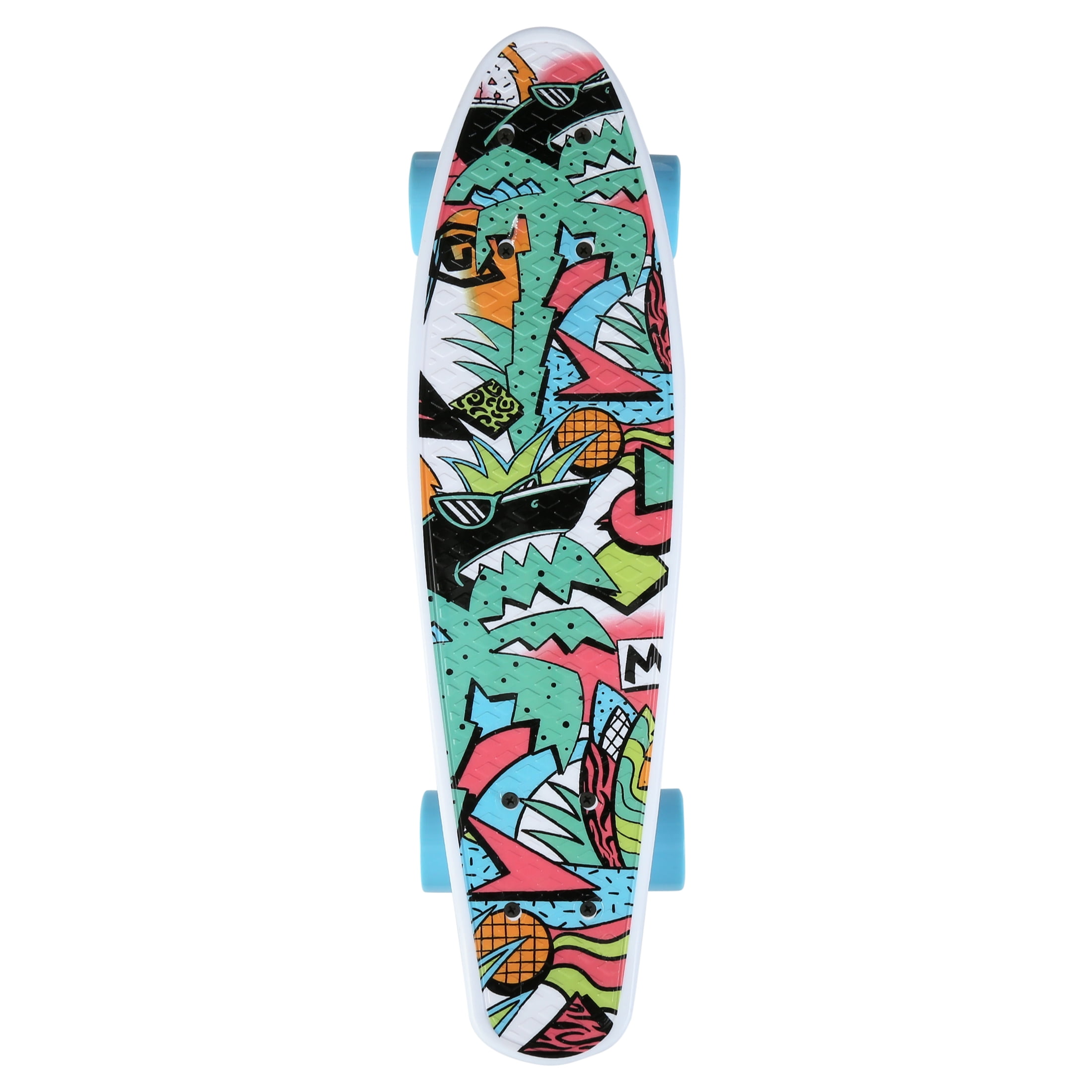 Maui and Sons 22' PU Micro Kicktail Skateboard in Maui Pop