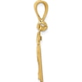 thumbnail image 2 of 14K Yellow Gold Small Brushed Diamond-Cut Number 21 Charm Made In United States sn21, 2 of 5