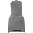 thumbnail image 2 of 6pcs Stretch Spandex Chair Cover for Wedding Party Dining Banquet Event (Grey, 6), 2 of 7