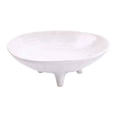 thumbnail image 1 of Frutero de cerámica de 3 patas con pedestal para mesa, decoración del hogar, cesta decorativa con base para compota de inauguración de casa. Blanco Diámetro 155 cm, 1 of 8